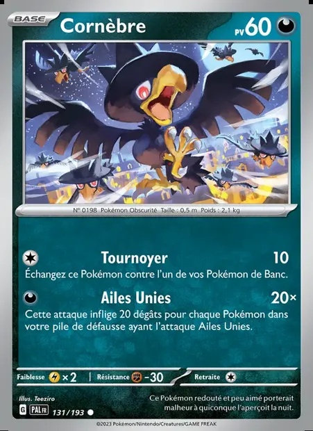Cornèbre, carte Pokémon PAL 131 — extension Évolutions à Paldea