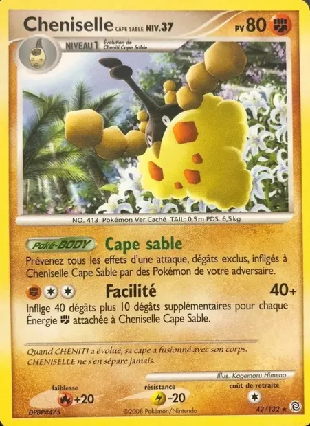 Cheniselle Cape Sable, carte Pokémon SW 42 — extension Merveilles Secrètes
