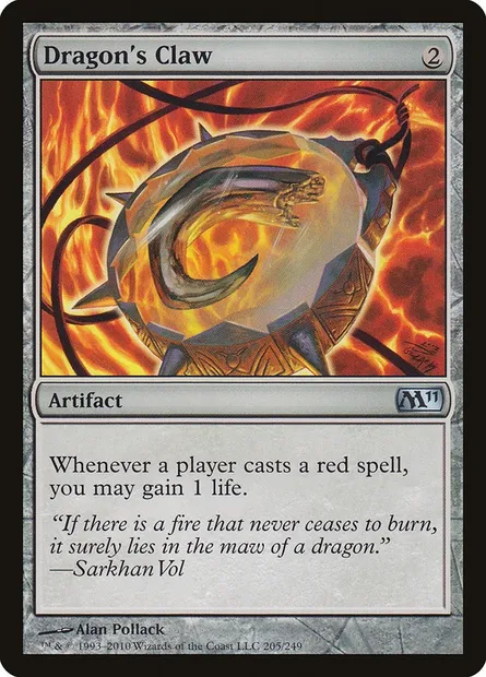 Dragon's Claw, Magic card M11 205 — Magic 2011 set
