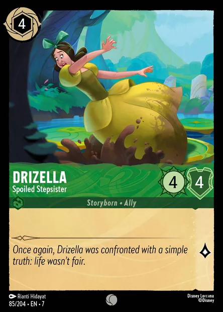 Drizella - Spoiled Stepsister, Disney Lorcana card CH7-085 — Archazia's Island set