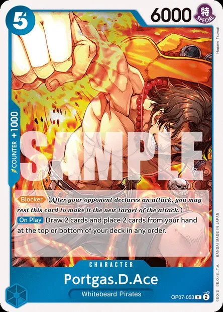 Portgas.D.Ace, One Piece card OP07-053 — 500 YEARS IN THE FUTURE set
