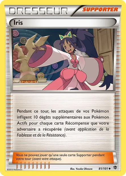 Iris, carte Pokémon PLB 81 — extension Explosion Plasma