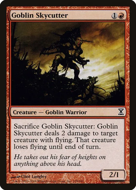 Goblin Skycutter, Magic card TSP 159 — Time Spiral set