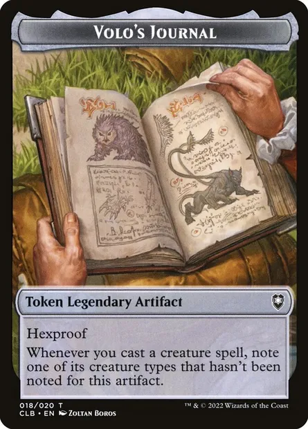 Volo's Journal, Magic card TCLB 18 — Battle for Baldur's Gate Tokens set