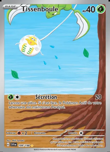 Tissenboule, carte Pokémon SVI 199 — extension Écarlate et Violet