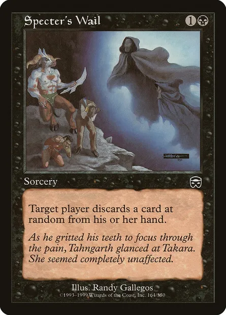 Specter's Wail, Magic card MMQ 164 — Mercadian Masques set