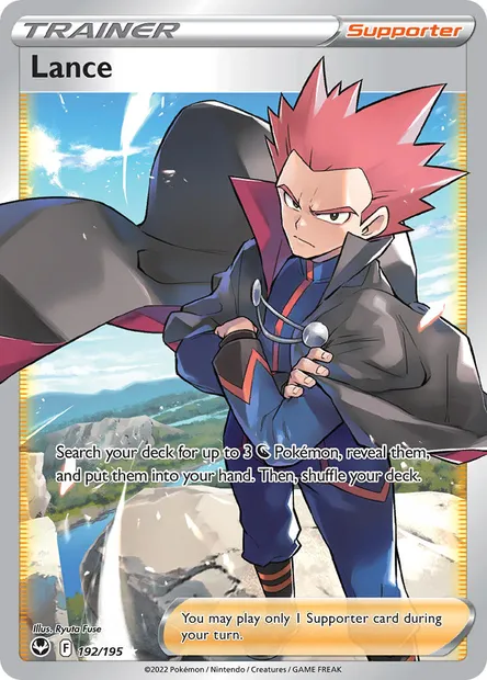 Lance, Pokémon card SIT 192 — Silver Tempest set