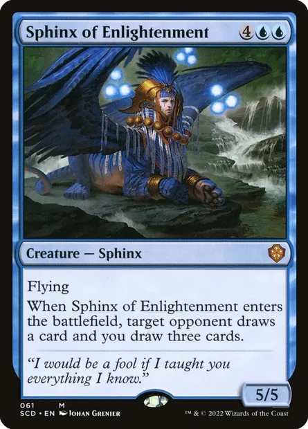 Sphinx de l'illumination, carte Magic SCD 61 — extension Starter Commander Decks