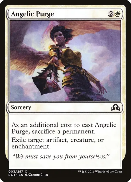 Angelic Purge, Magic card SOI 3 — Shadows over Innistrad set