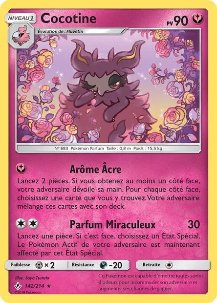 Cocotine, carte Pokémon UNB 142 — extension Alliance Infaillible