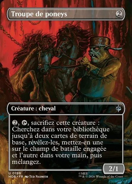 Troupe de poneys, carte Magic HOB 199 — extension The Hobbit