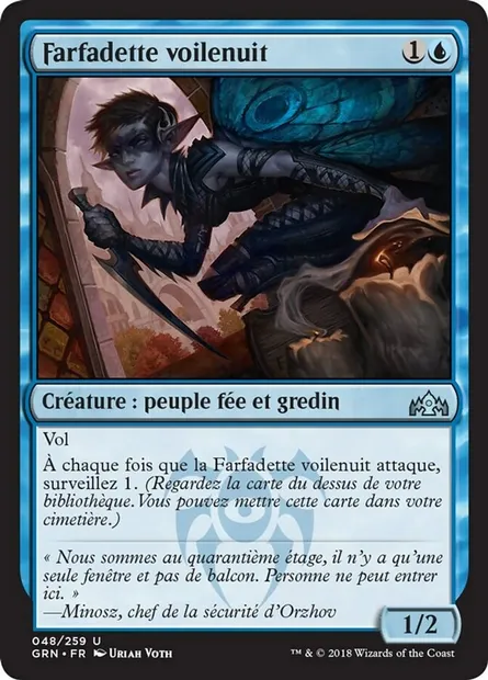 Farfadette voilenuit, carte Magic GRN 48 — extension Les Guildes de Ravnica