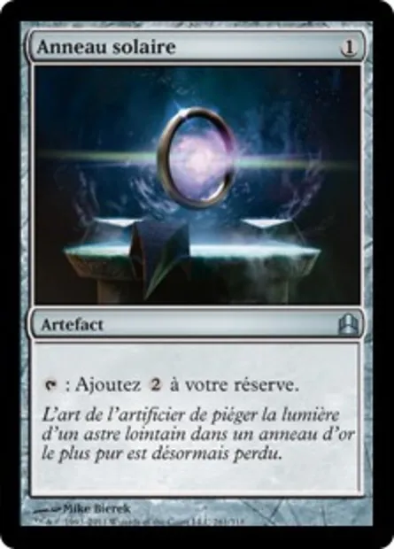Anneau solaire, carte Magic CMD 261 — extension Commander 2011