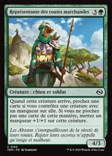 Représentante des routes marchandes, carte Magic TDM 163 — extension Tarkir: Dragonstorm