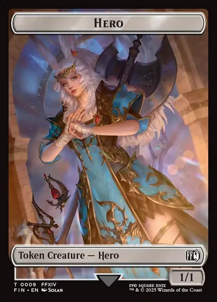 Hero, Magic card TFIN 9 — Final Fantasy Tokens set
