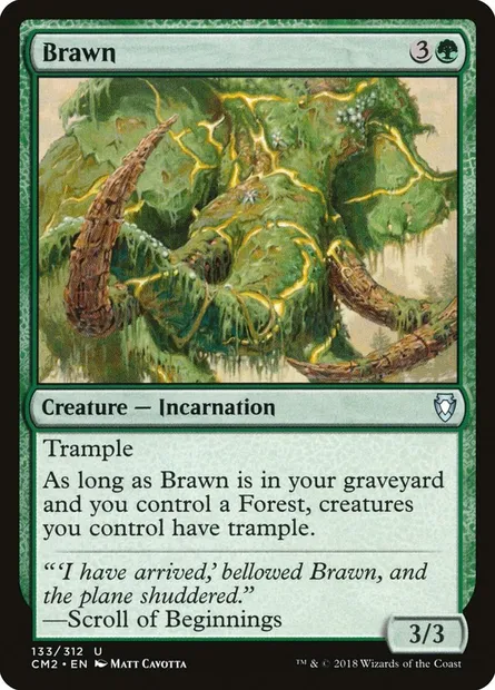 Brawn, Magic card CM2 133 — Commander Anthology Volume II set
