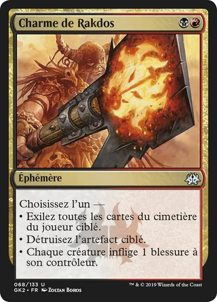 Charme de Rakdos, carte Magic GK2 68 — extension RNA Guild Kit