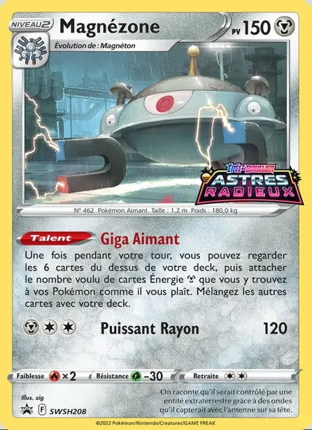 Magnézone, carte Pokémon SWSH 208 — extension Promo SWSH