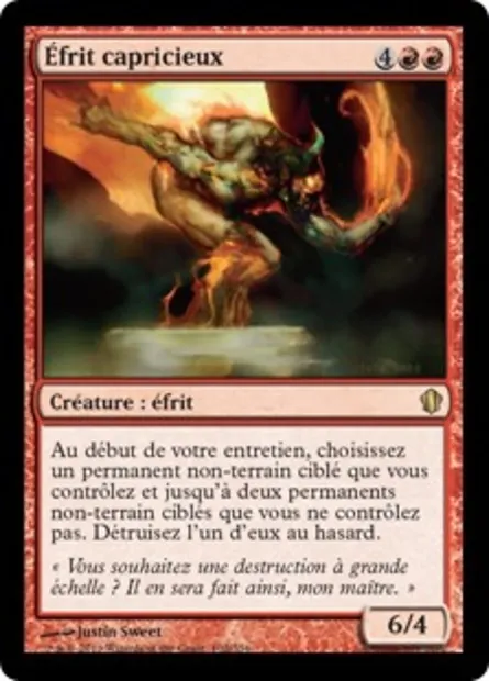 Éfrit capricieux, carte Magic C13 102 — extension Commander 2013