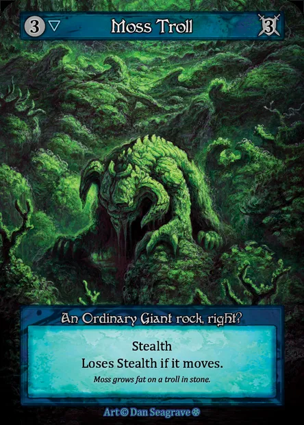 Moss Troll, carte Sorcery GOT 129 — extension Gothic