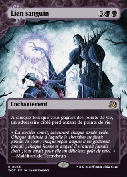 Lien sanguin, carte Magic WOT 35 — extension Wilds of Eldraine: Enchanting Tales