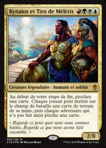 Kynaios et Tiro de Mélétis, carte Magic C16 36 — extension Commander 2016