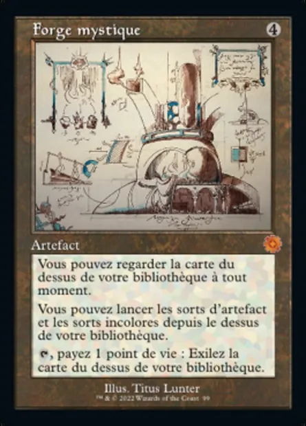Forge mystique, carte Magic BRR 99 — extension The Brothers' War Retro Artifacts