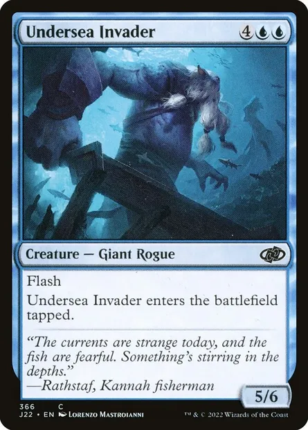 Undersea Invader, Magic card J22 366 — Jumpstart 2022 set