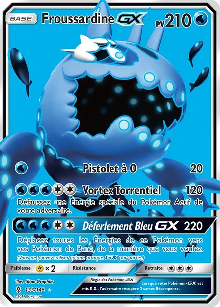 Froussardine GX, carte Pokémon GRI 133 — extension Gardiens Ascendants