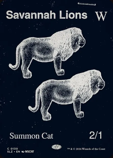 Lions des savanes, carte Magic SLZ 130 — extension The Zeta Set