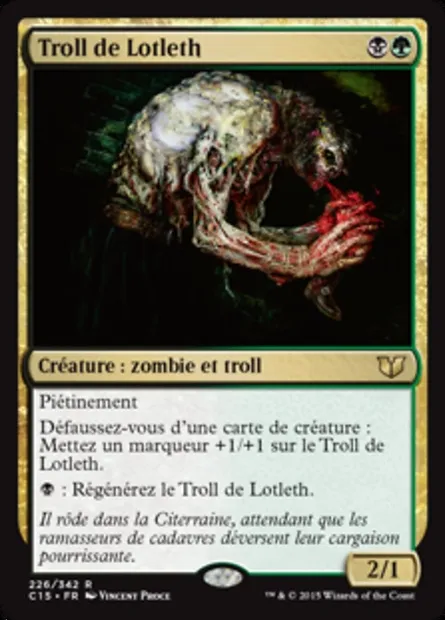 Troll de Lotleth, carte Magic C15 226 — extension Commander 2015