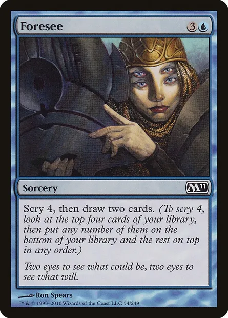 Foresee, Magic card M11 54 — Magic 2011 set