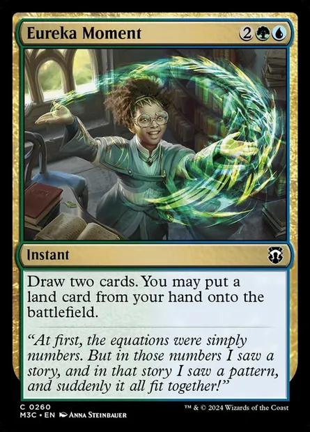 Eureka Moment, Magic card M3C 260 — Modern Horizons 3 Commander set