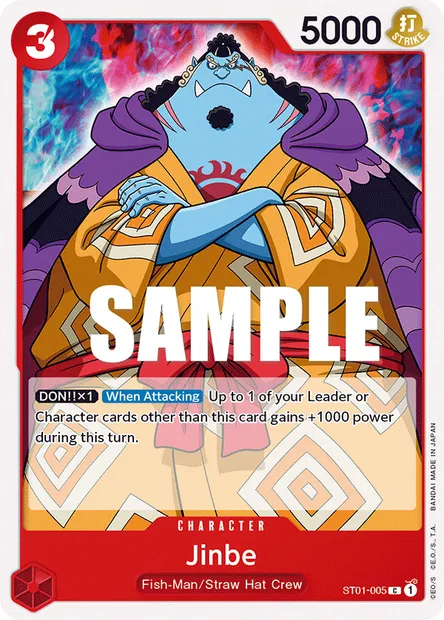 Jinbe, carte One Piece ST01-005 — extension Straw Hat Crew