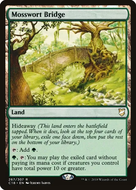 Mosswort Bridge, Magic card C18 267 — Commander 2018 set
