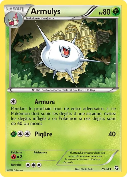 Armulys, carte Pokémon DRX 7 — extension Dragons Éxaltés