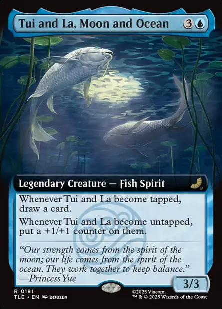 Tui and La, Moon and Ocean, Magic card TLE 181 — Avatar: The Last Airbender Eternal set