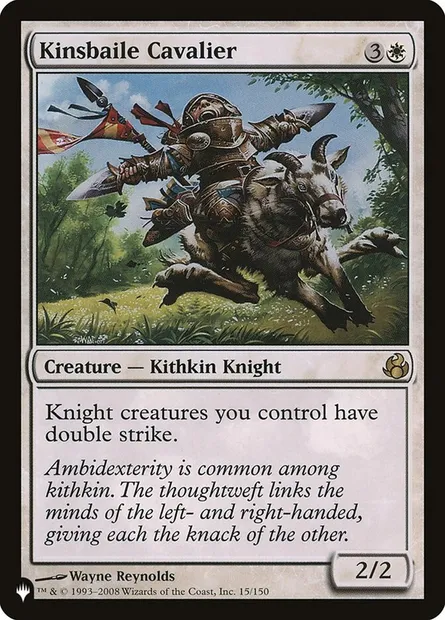 Kinsbaile Cavalier, Magic card PLST MOR-15 — The List set