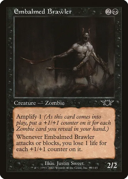 Embalmed Brawler, Magic card LGN 69 — Legions set