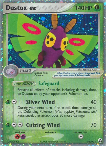 Dustox ex, Pokémon card LM 86 — Legend Maker set