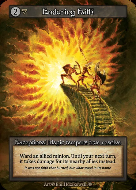 Enduring Faith, Sorcery card GOT 240 — Gothic set