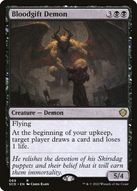Bloodgift Demon, Magic card SCD 69 — Starter Commander Decks set