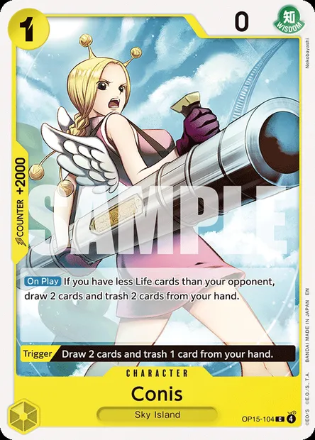 Conis, One Piece card OP15-104 — ADVENTURE ON KAMI’S ISLAND set