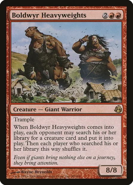 Boldwyr Heavyweights, Magic card MOR 85 — Morningtide set
