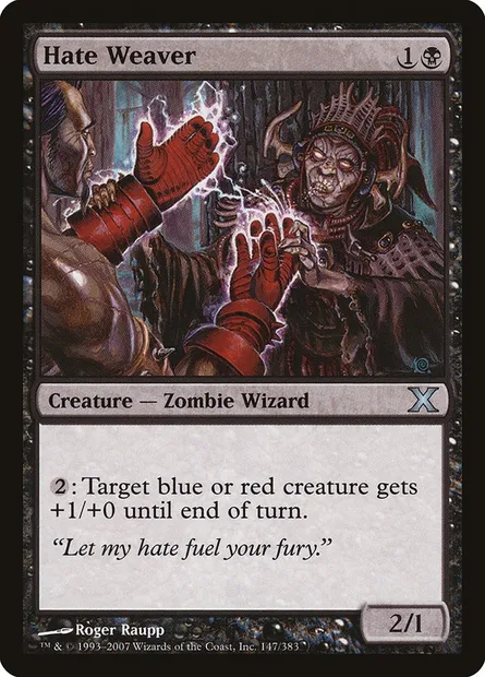 Hate Weaver, Magic card 10E 147 — Tenth Edition set