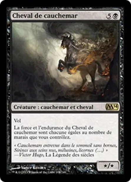 Cheval de cauchemar, carte Magic M14 108 — extension Magic 2014