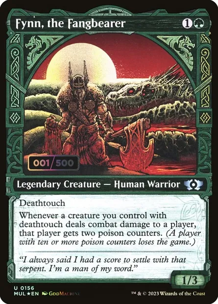 Fynn, the Fangbearer, Magic card MUL 156z — Multiverse Legends set