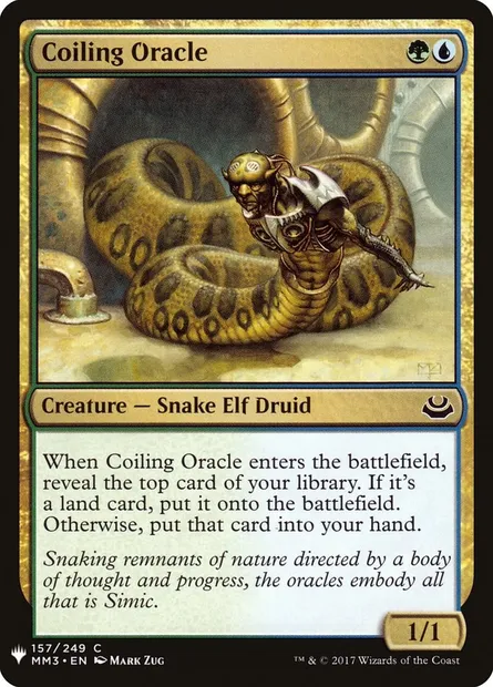Coiling Oracle, Magic card PLST MM3-157 — The List set