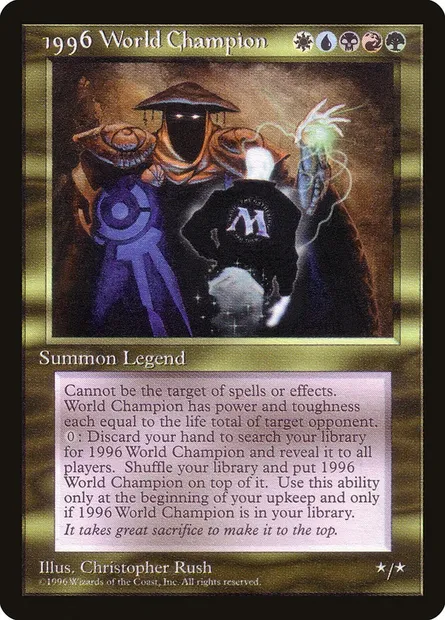 1996 World Champion, Magic card PCEL 1 — Celebration Cards set