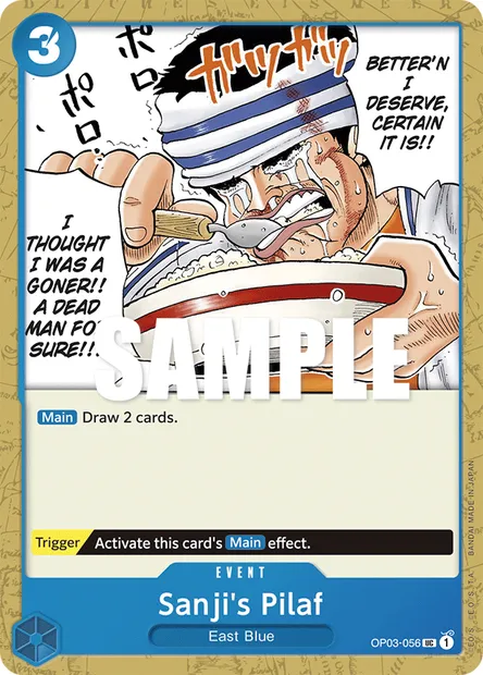 Sanji's Pilaf, One Piece card OP03-056 — PILLARS OF STRENGTH set